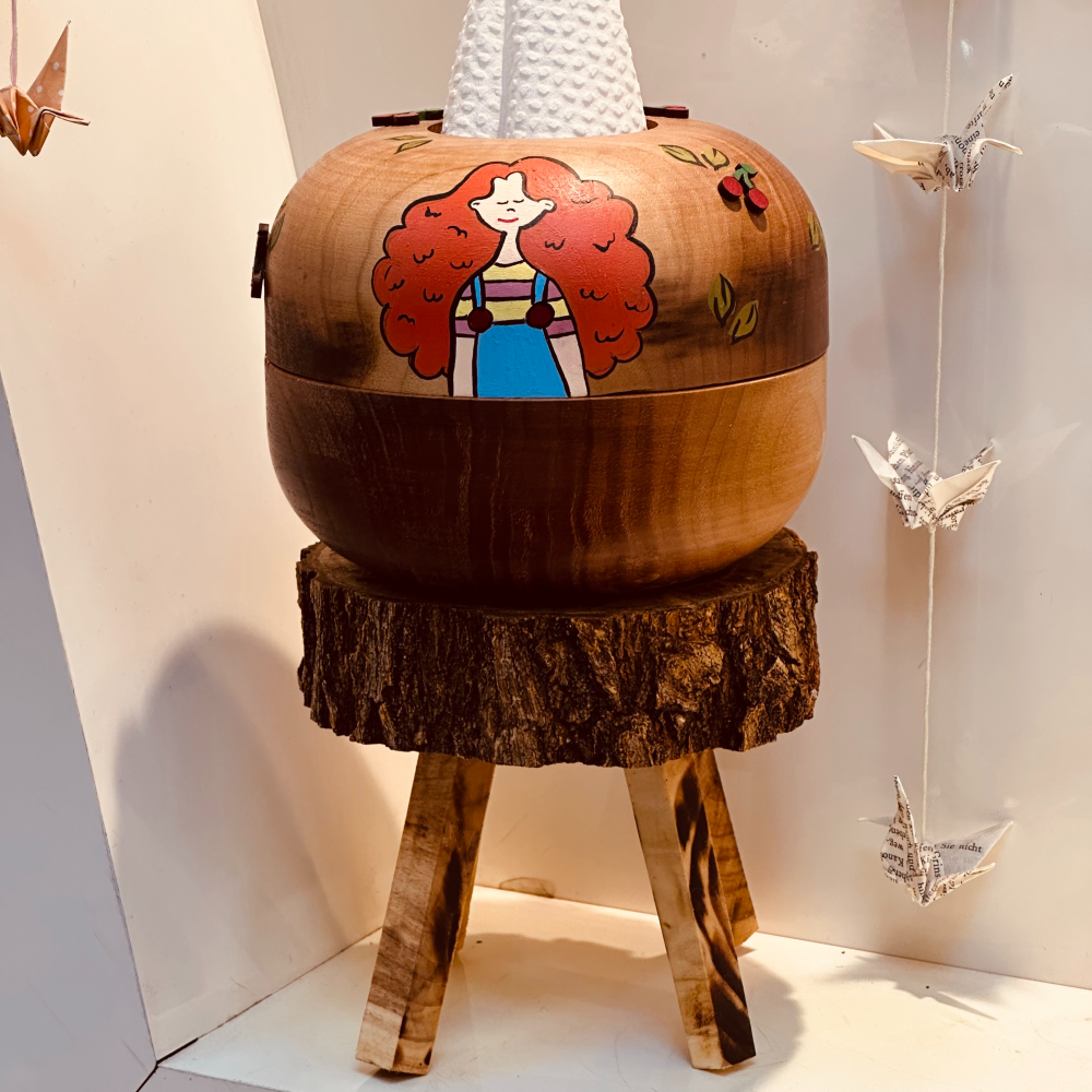جا دستمال کاغذی چوبی 0